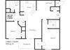 2 bedroom floor plan